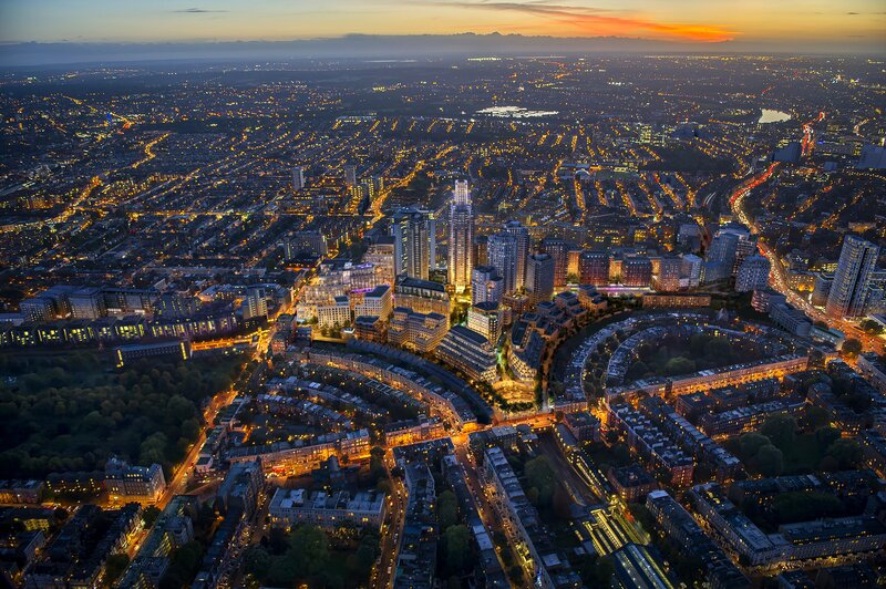 The Earls Court masterplan - aerial view