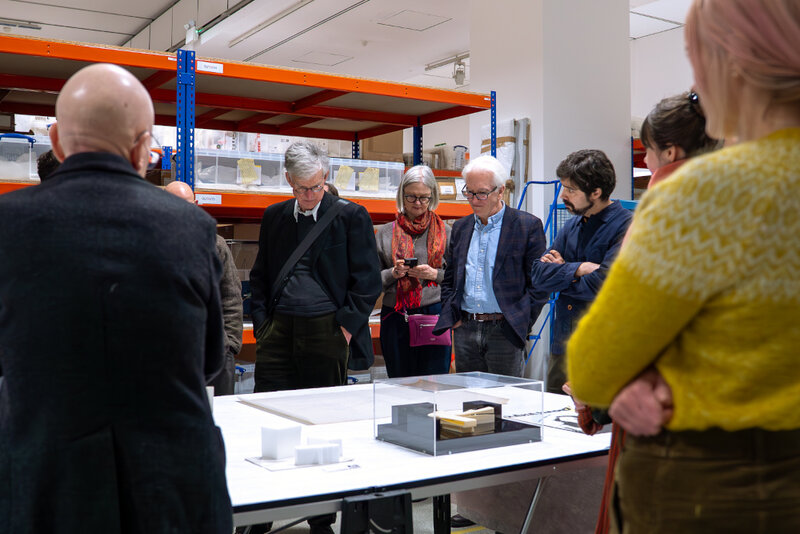 Collection viewing at the Zaha Hadid Foundation. Credit: Zaha Hadid Foundation