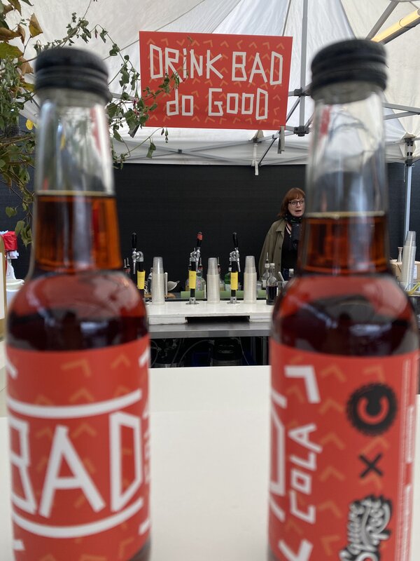 Serving our very own BAD Cola - made in Barking And Dagenham