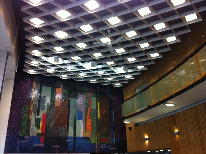 The John Piper mural, my photo taken in 2013 while still part of the BBC ie before Soho House.