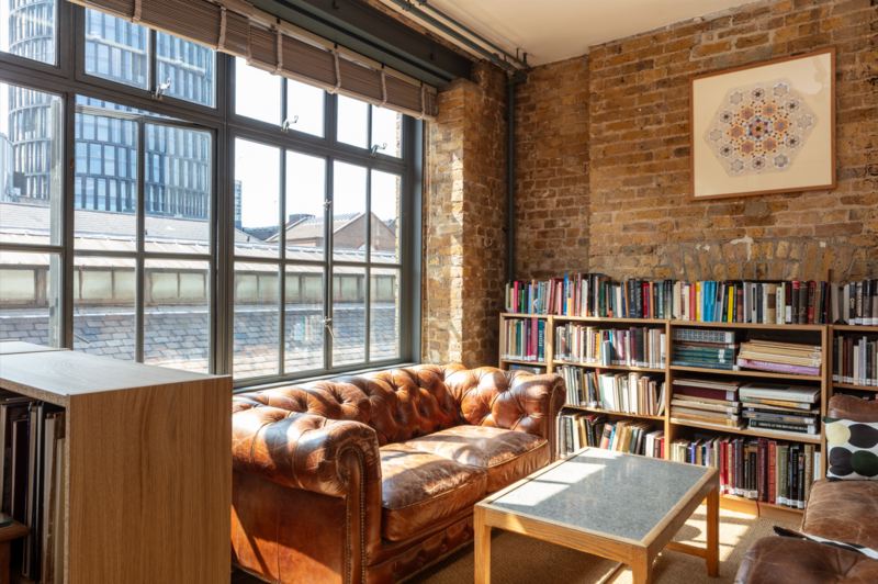 Library on the Second Floor. Photography by Richard Ivey.