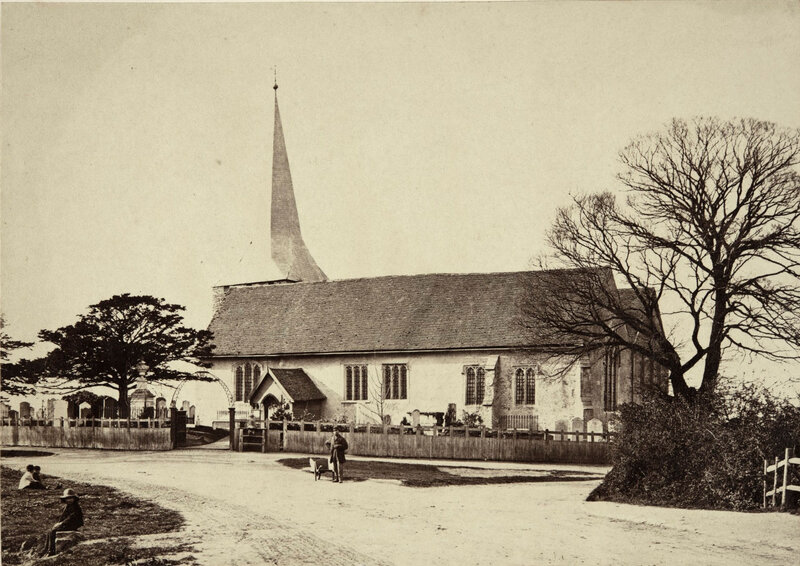 St. John the Baptist Church, Erith, prior to Victorian restoration.