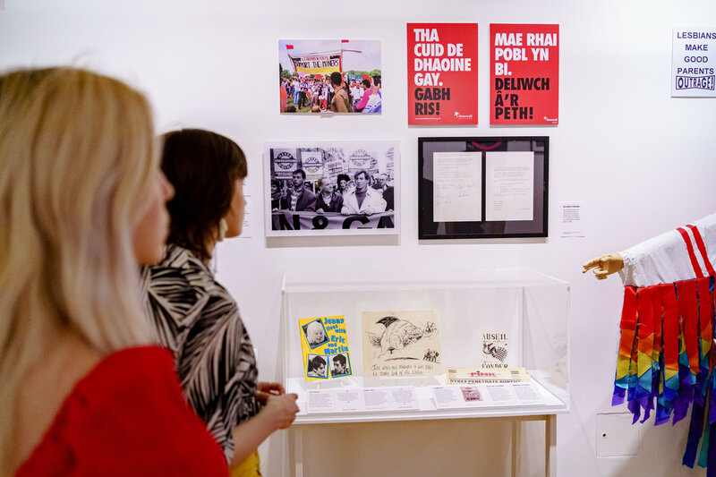 Queer Britain Section 28 display