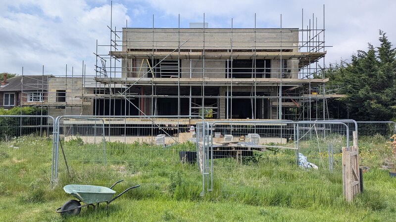 Riverside House, Rear Elevation - Riverside view. May 2025
