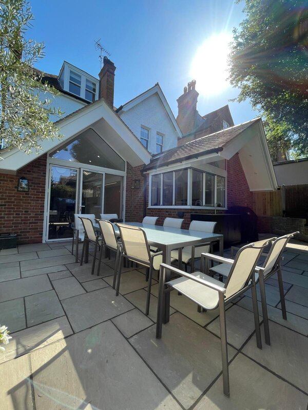 External kitchen and table