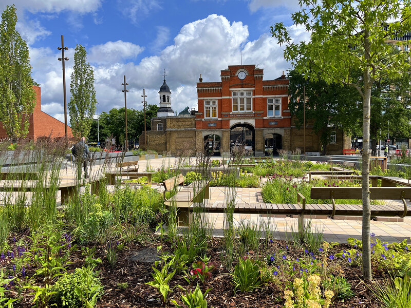 A transformed Beresford Square in Woolwich helps celebrate local architecture credit LDA Design