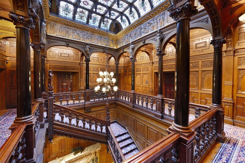 The tour starts at Two Temple Place, a Neo-Gothic building near Victoria Embankment
