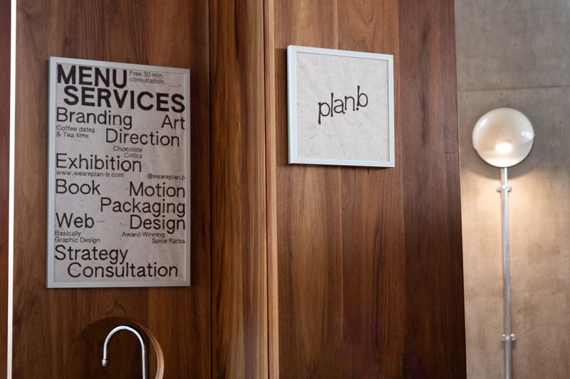 Studio Sign Post of Plan B