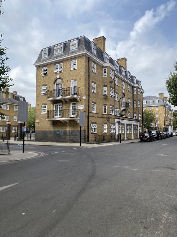 St Nicholas Flats Somers Town, (photograph by Lettie Mckie)