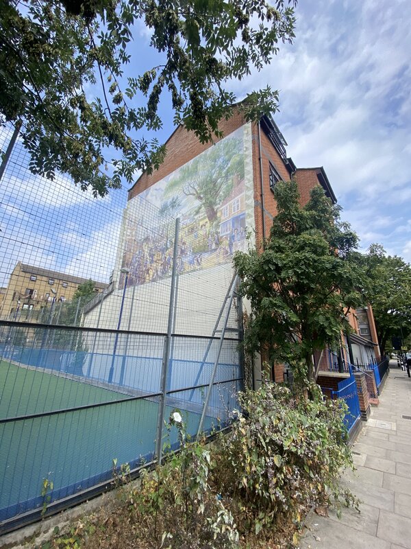 The Somers Town Mural, Somers Town (photograph by Lettie Mckie)
