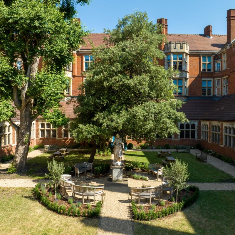 Cloister Garden, image owned by the school