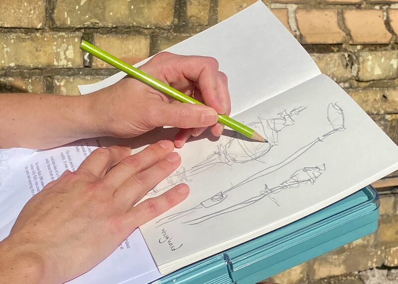 Mindful drawing, Emily Wood Ahmed