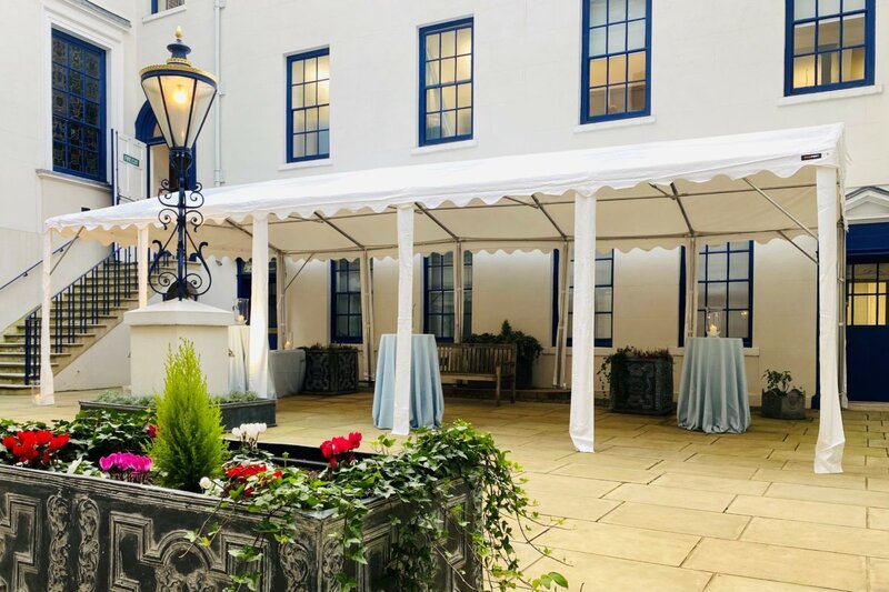 Courtyard under the marquee