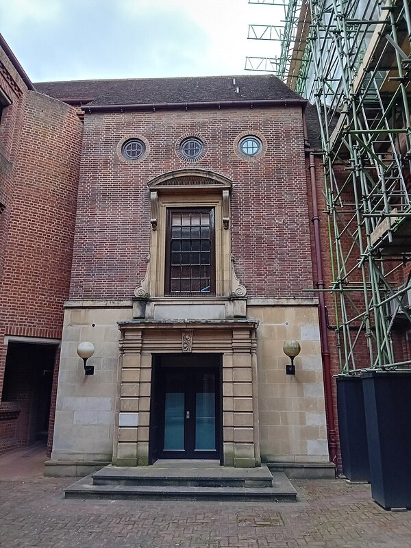 The 1930s town hall, incorporated into the 1970s building