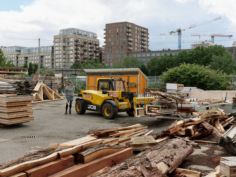 Material Yard run by Yes Make, Photo by Henry Woide