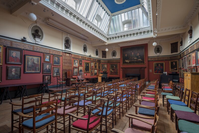 The lecture hall designed by F W Troup. Photo by Nick Carter.