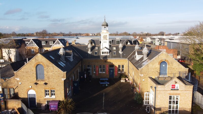 Aerial view of stables site, credit Olga Siruk
