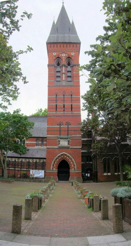 St James the Less from Vauxhall Bridge Road 