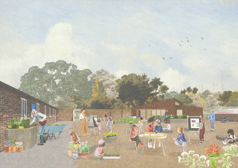 Artist's impression of the new Learning Yard