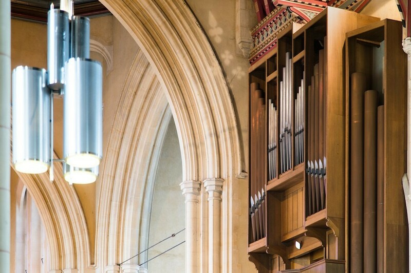 Detail of organ and arches