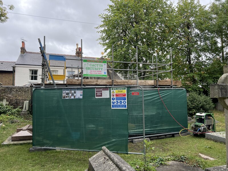 The Burton Mausoleum is currently under scaffolding but fences will be open for viewing the site.