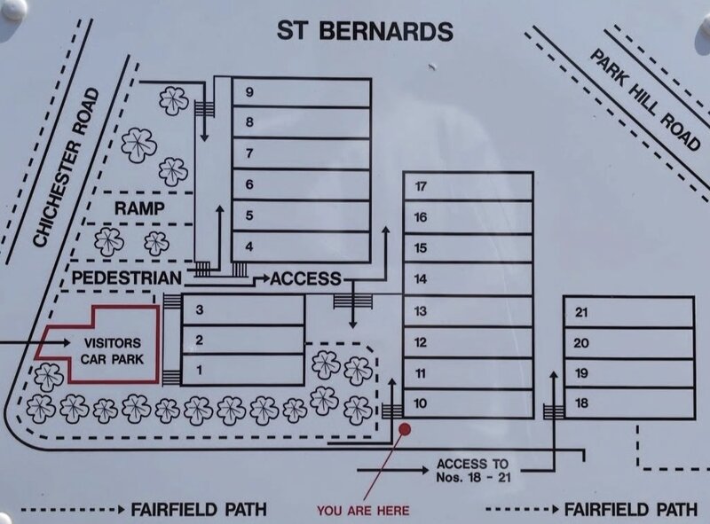 Plan of St Bernards, Croydon