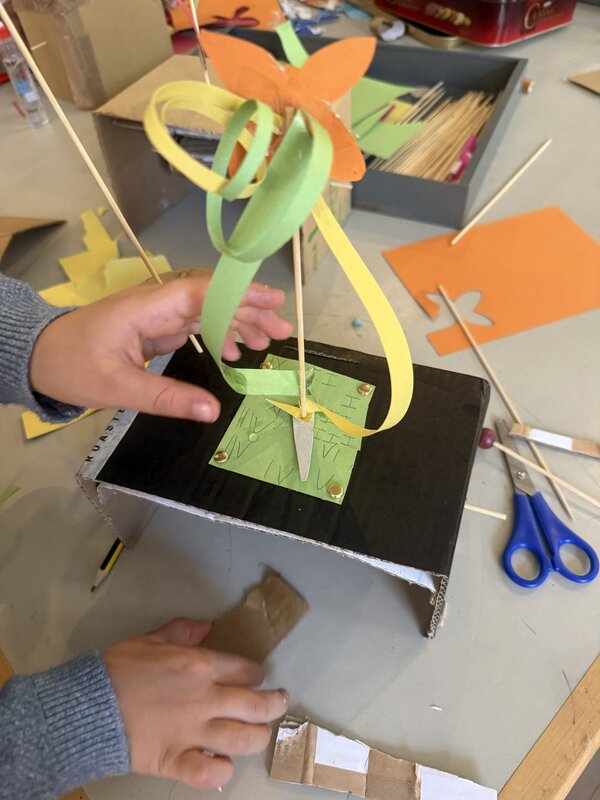 Daffodil automaton clock at a Clockworks family day