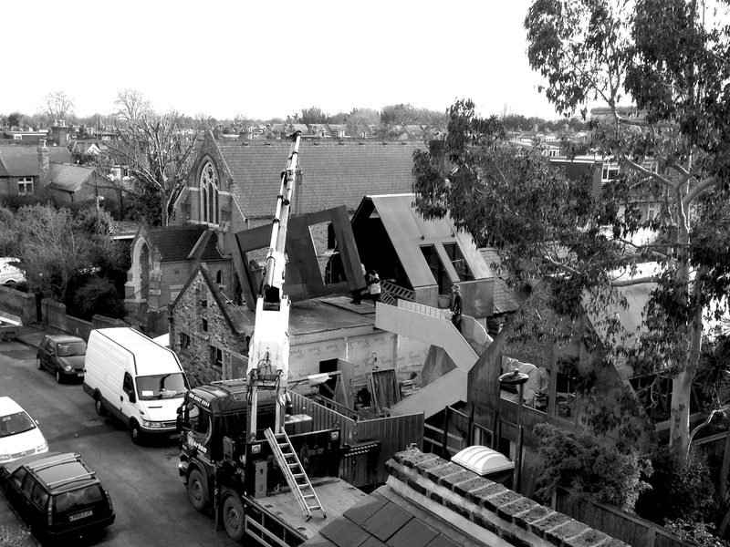 Installation of roof shells
