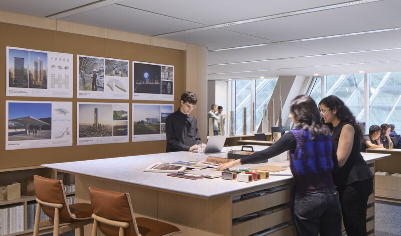 Photo of "Change: 40 Years of SOM London,” a special exhibition exploring design as a cultural practice