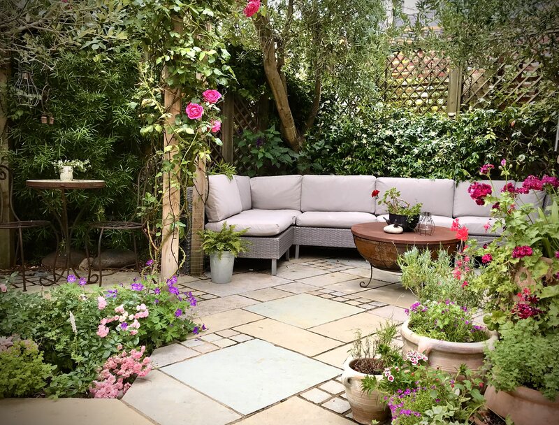 The back garden