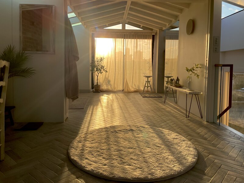 Sunset from the bedroom