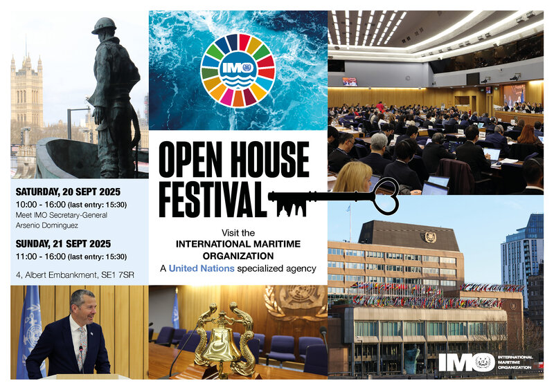 2025 Open House Festival Flyer - Meet the Secretary-General on Saturday, 20 September.