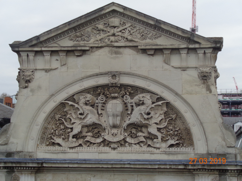 Stone work above Gate 16