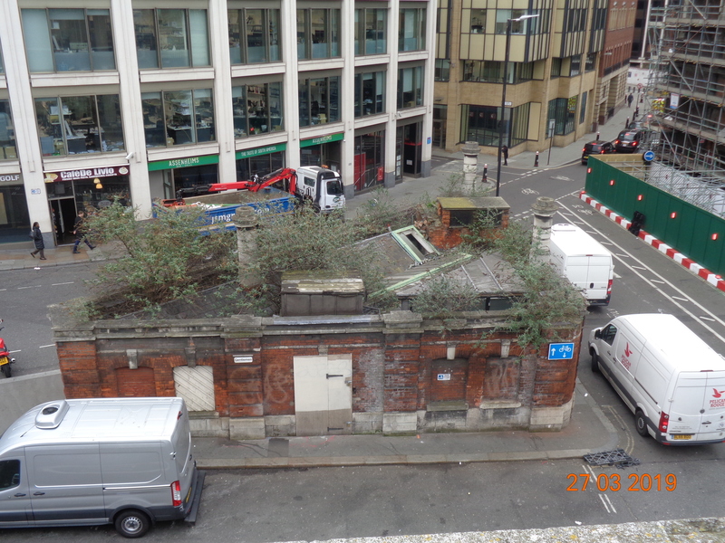 Triangle Toilet/ Locomotive Exhaust Vents Viewed From Poultry Market Roof