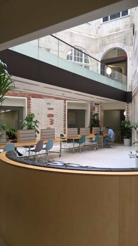 Atrium at basement level